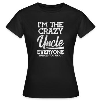Oncle - T-shirt Femme - noir - Devant - AI Model Female 172 dark (172cm)
