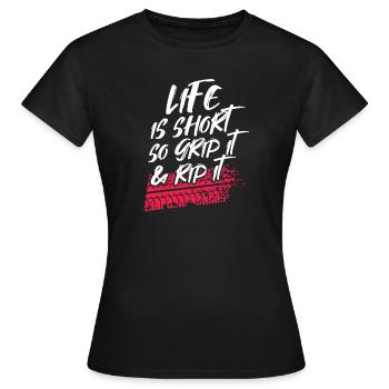 Biker - Women's T-Shirt - black - Front - AI Model Female 172 dark (172cm)