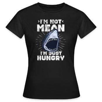 Shark Sharks Shark Fin Shark Sea Gift - Women's T-Shirt - black - Front - AI Model Female 172 dark (172cm)