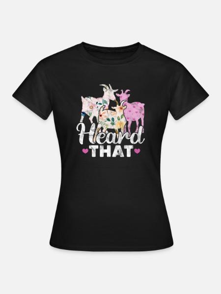 Ziege - Frauen T-Shirt - Schwarz