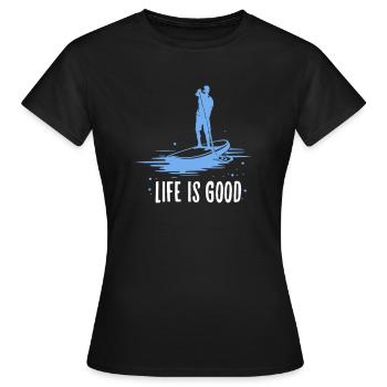 SOUPER - T-shirt Femme - noir - Devant - AI Model Female 172 dark (172cm)
