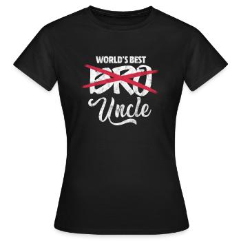 Oncle - T-shirt Femme - noir - Devant - AI Model Female 172 dark (172cm)