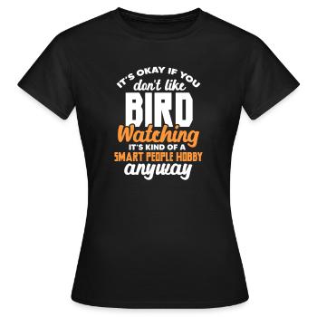 Ornithologie - Frauen T-Shirt - Schwarz - Vorne - AI Model Female 172 dark (172cm)