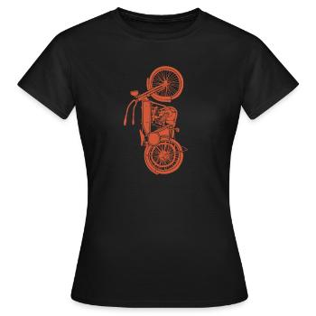 Biker - Women's T-Shirt - black - Front - AI Model Female 172 dark (172cm)