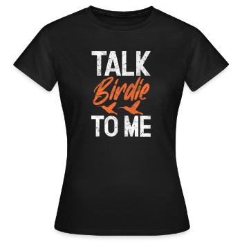 Ornithologie Observation des oiseaux Ornithologue Observation des oiseaux - T-shirt Femme - noir - Devant - AI Model Female 172 dark (172cm)