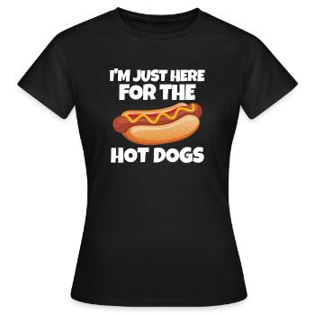 Hot-dog - T-shirt Femme - noir - Devant - AI Model Female 172 dark (172cm)