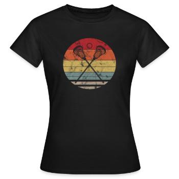 Lacrosse Sport Team Lacrosse Player Cadeau - T-shirt Femme - noir - Devant - AI Model Female 172 dark (172cm)
