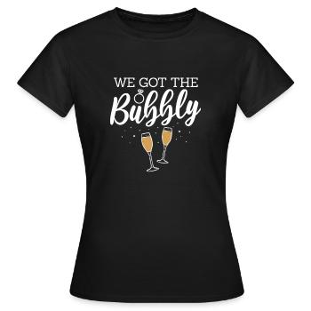 Bachelorette party - Women's T-Shirt - black - Front - AI Model Female 172 dark (172cm)