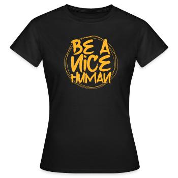 Droits de l’homme - T-shirt Femme - noir - Devant - AI Model Female 172 dark (172cm)