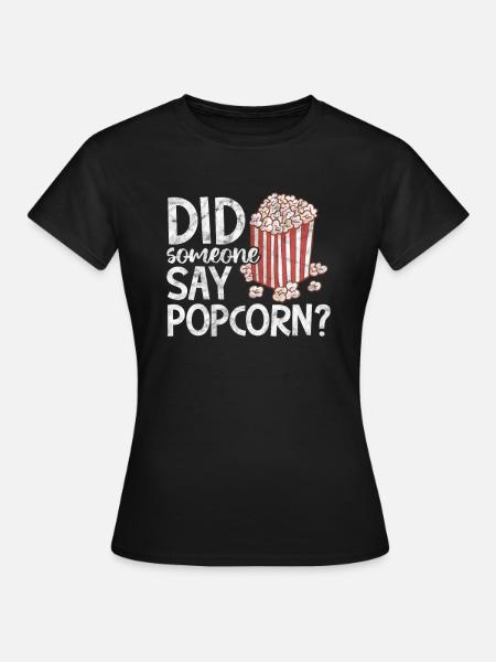 Popcorn - Frauen T-Shirt - Schwarz