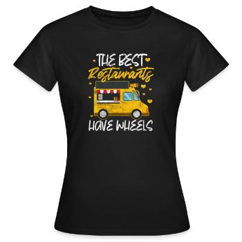 Camion de nourriture - T-shirt Femme - noir - Devant - AI Model Female 172 dark (172cm)