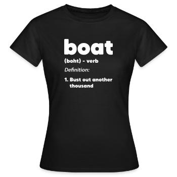 Captain - Women's T-Shirt - black - Front - AI Model Female 172 dark (172cm)