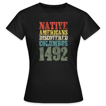 Cadeau Apache amérindien - T-shirt Femme - noir - Devant - AI Model Female 172 dark (172cm)