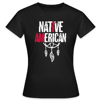 Indian - Women's T-Shirt - black - Front - AI Model Female 172 dark (172cm)