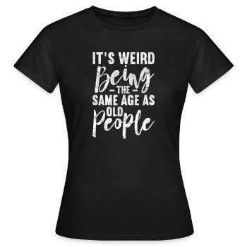 Of age - Women's T-Shirt - black - Front - AI Model Female 172 dark (172cm)