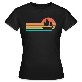 Captain - Women's T-Shirt - black - Front - AI Model Female 172 dark (172cm)