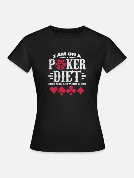 Poker - Frauen T-Shirt - Schwarz
