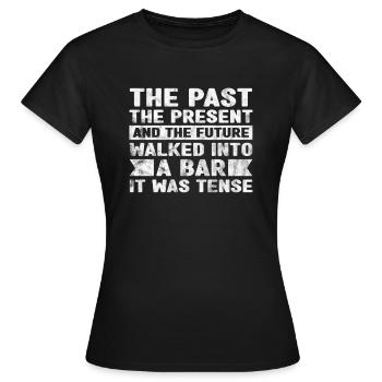 Professeur de grammaire - T-shirt Femme - noir - Devant - AI Model Female 172 dark (172cm)