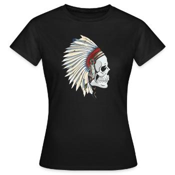 Indian - Women's T-Shirt - black - Front - AI Model Female 172 dark (172cm)