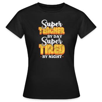 Enseignant Enseignant - T-shirt Femme - noir - Devant - AI Model Female 172 dark (172cm)