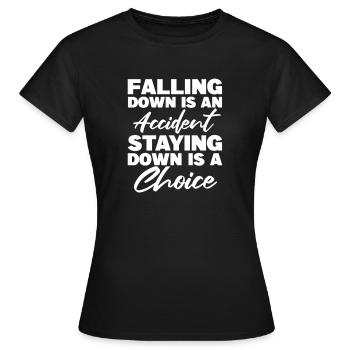 Motivation - T-shirt Femme - noir - Devant - AI Model Female 172 dark (172cm)