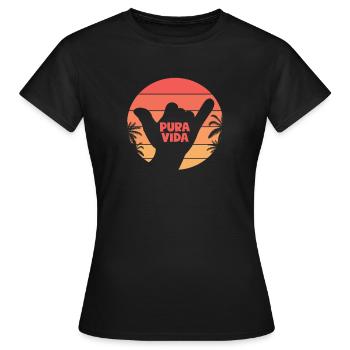 Costa Rica - Frauen T-Shirt - Schwarz - Vorne - AI Model Female 172 dark (172cm)