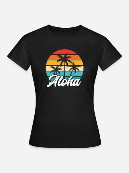 Hawaii - Frauen T-Shirt - Schwarz