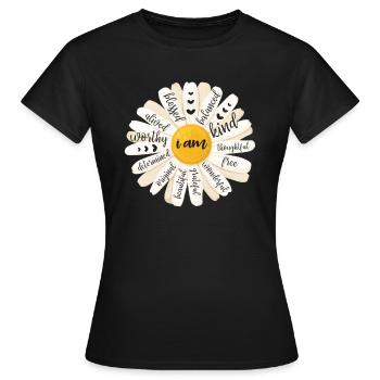 Motivation - T-shirt Femme - noir - Devant - AI Model Female 172 dark (172cm)