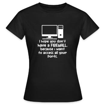 Computer - Frauen T-Shirt - Schwarz - Vorne - AI Model Female 172 dark (172cm)