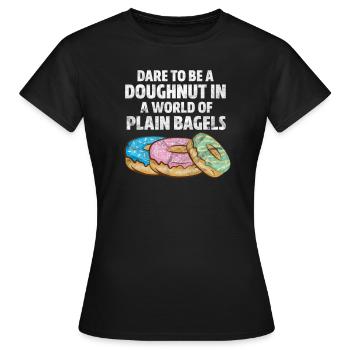 Donut - Frauen T-Shirt - Schwarz - Vorne - AI Model Female 172 dark (172cm)
