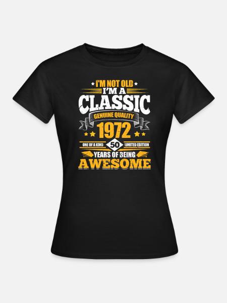1972 - Frauen T-Shirt - Schwarz