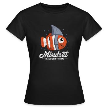 Motivation Motiver Carrière Dire Cadeau - T-shirt Femme - noir - Devant - AI Model Female 172 dark (172cm)