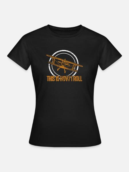 Pilot - T-shirt dam - svart