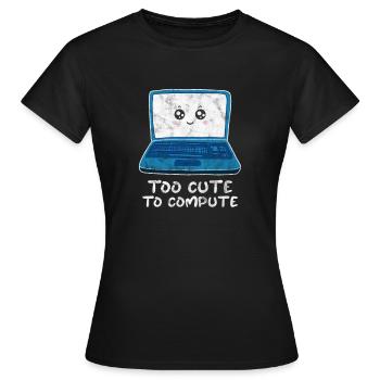 Computer Nerd PC Programmer Computer Science Gift - Women's T-Shirt - black - Front - AI Model Female 172 dark (172cm)