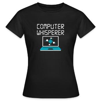 Computer - Frauen T-Shirt - Schwarz - Vorne - AI Model Female 172 dark (172cm)
