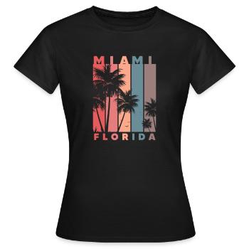 Miami - T-shirt Femme - noir - Devant - AI Model Female 172 dark (172cm)
