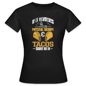 Physiothérapeute Physiothérapie Physio Cadeau - T-shirt Femme - noir - Devant - AI Model Female 172 dark (172cm)