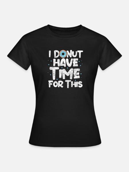 Donut - Frauen T-Shirt - Schwarz