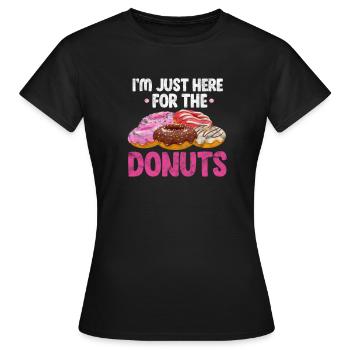 Donut - Frauen T-Shirt - Schwarz - Vorne - AI Model Female 172 dark (172cm)