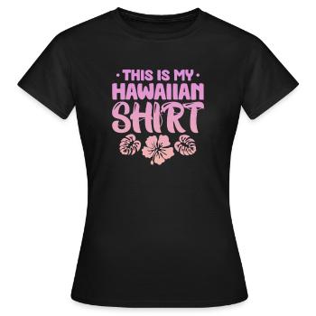 Hawaï - T-shirt Femme - noir - Devant - AI Model Female 172 dark (172cm)