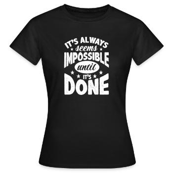 Motivation - T-shirt Femme - noir - Devant - AI Model Female 172 dark (172cm)