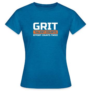 Motivation - Women's T-Shirt - antique blue sapphire heather - Front - AI Model Female 172 dark (172cm)