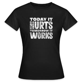 Physiothérapeute Physiothérapie Physio Cadeau - T-shirt Femme - noir - Devant - AI Model Female 172 dark (172cm)