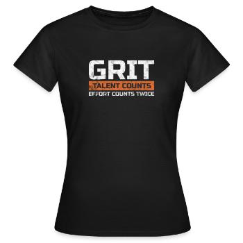 Motivation Motiver Carrière Dire Cadeau - T-shirt Femme - noir - Devant - AI Model Female 172 dark (172cm)