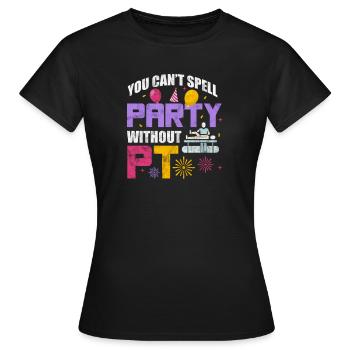 Physiothérapeute Physiothérapie Physio Cadeau - T-shirt Femme - noir - Devant - AI Model Female 172 dark (172cm)