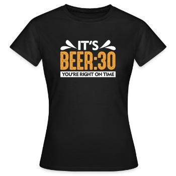 Bière - T-shirt Femme - noir - Devant - AI Model Female 172 dark (172cm)