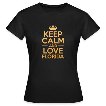 Florida - Women's T-Shirt - black - Front - AI Model Female 172 dark (172cm)