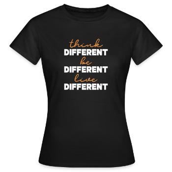 Motivation - T-shirt Femme - noir - Devant - AI Model Female 172 dark (172cm)