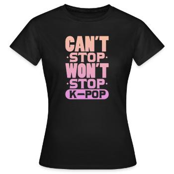 K-Pop - Frauen T-Shirt - Schwarz - Vorne - AI Model Female 172 dark (172cm)