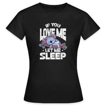 Koala - Frauen T-Shirt - Schwarz - Vorne - AI Model Female 172 dark (172cm)